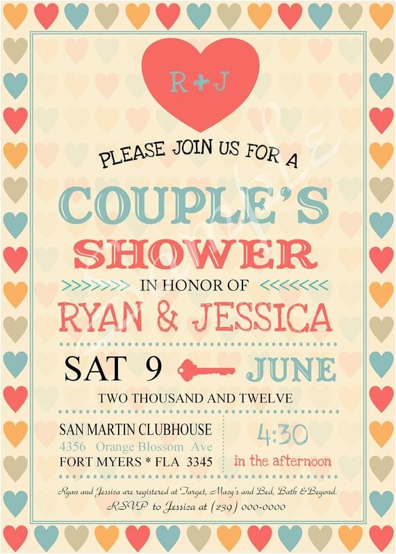Couples Wedding Shower Invitations Templates Free Bridal Shower Invitations Couples Wedding Shower