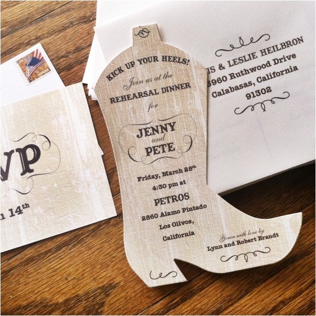 Cowboy Boot Wedding Invitations 1000 Images About Die Cut Invitations and Party Details