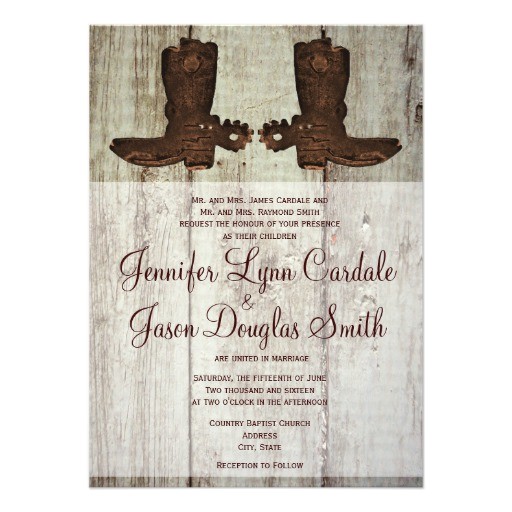 Cowboy Boot Wedding Invitations Wedding Invitations for Country Quotes Quotesgram