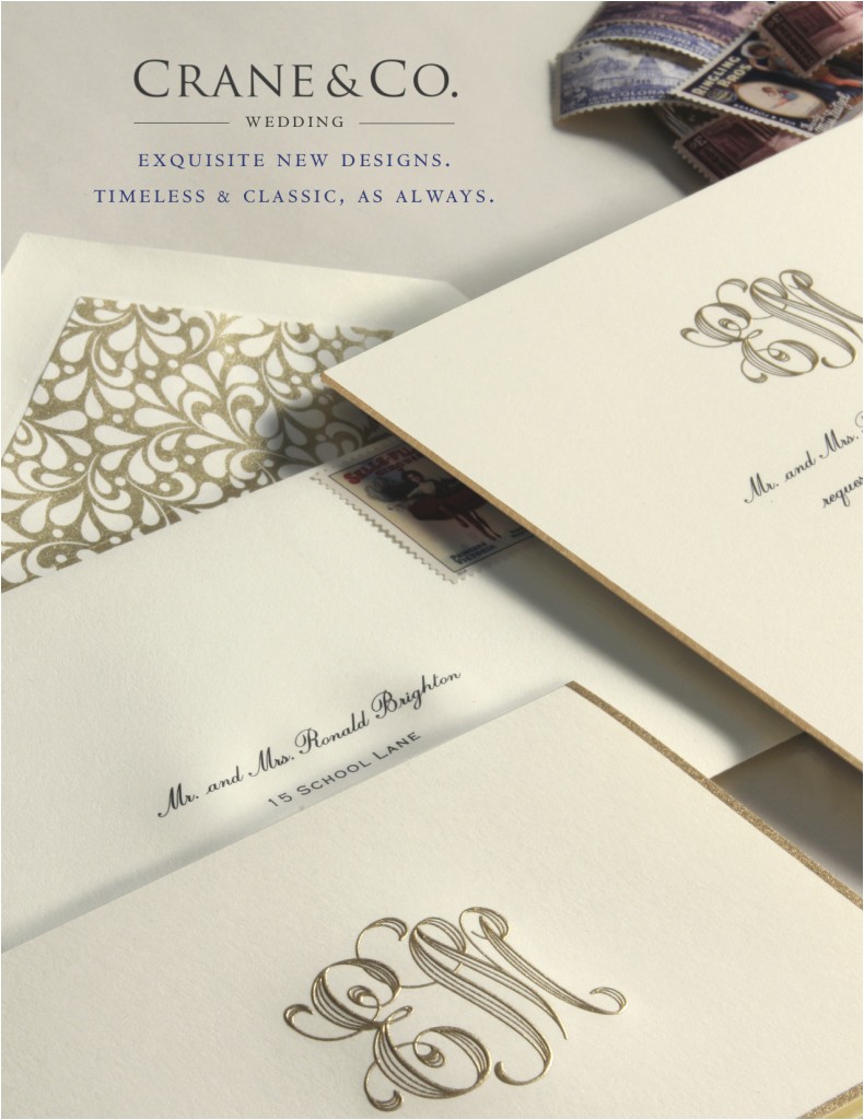 Cranes Wedding Invitations New Wedding Invitations From Crane Co Sweet Paper