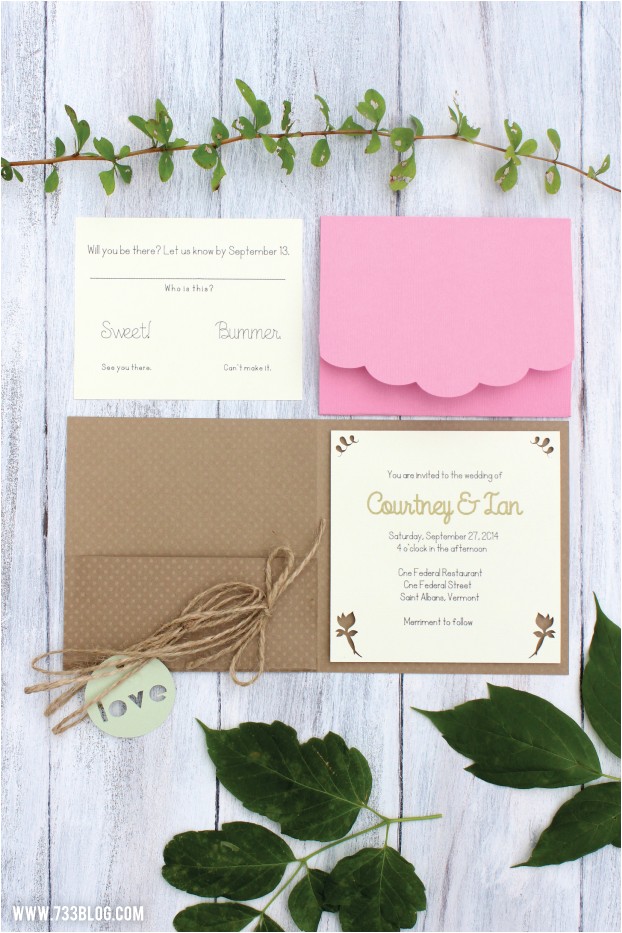 Cricut Explore Wedding Invitations Diy Rustic Wedding Invitations Inspiration Made Simple