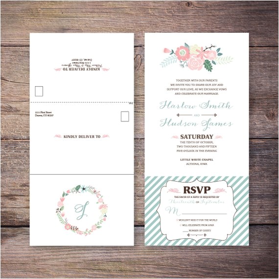Custom Seal and Send Wedding Invitations Seal and Send Wedding Invitations Trendy New Designers