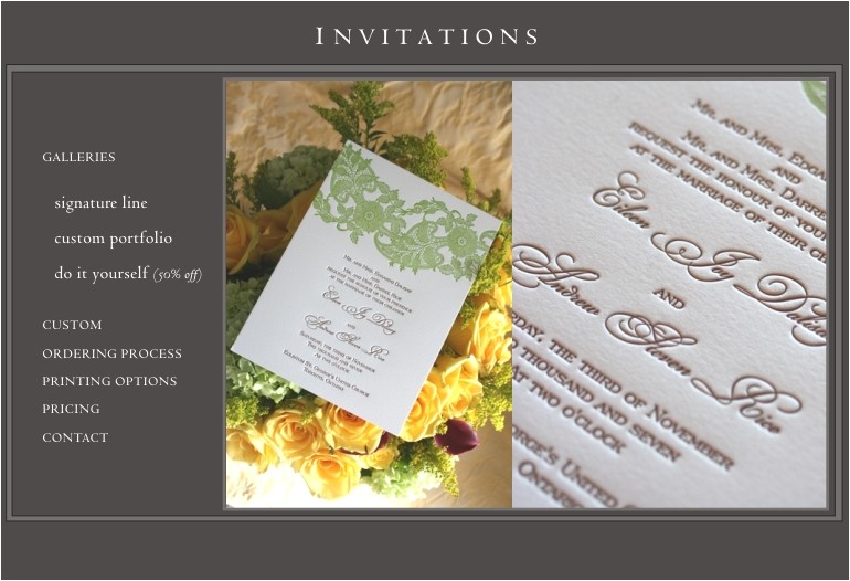 Custom thermography Wedding Invitations thermography Wedding Invitation Engraved Invitations