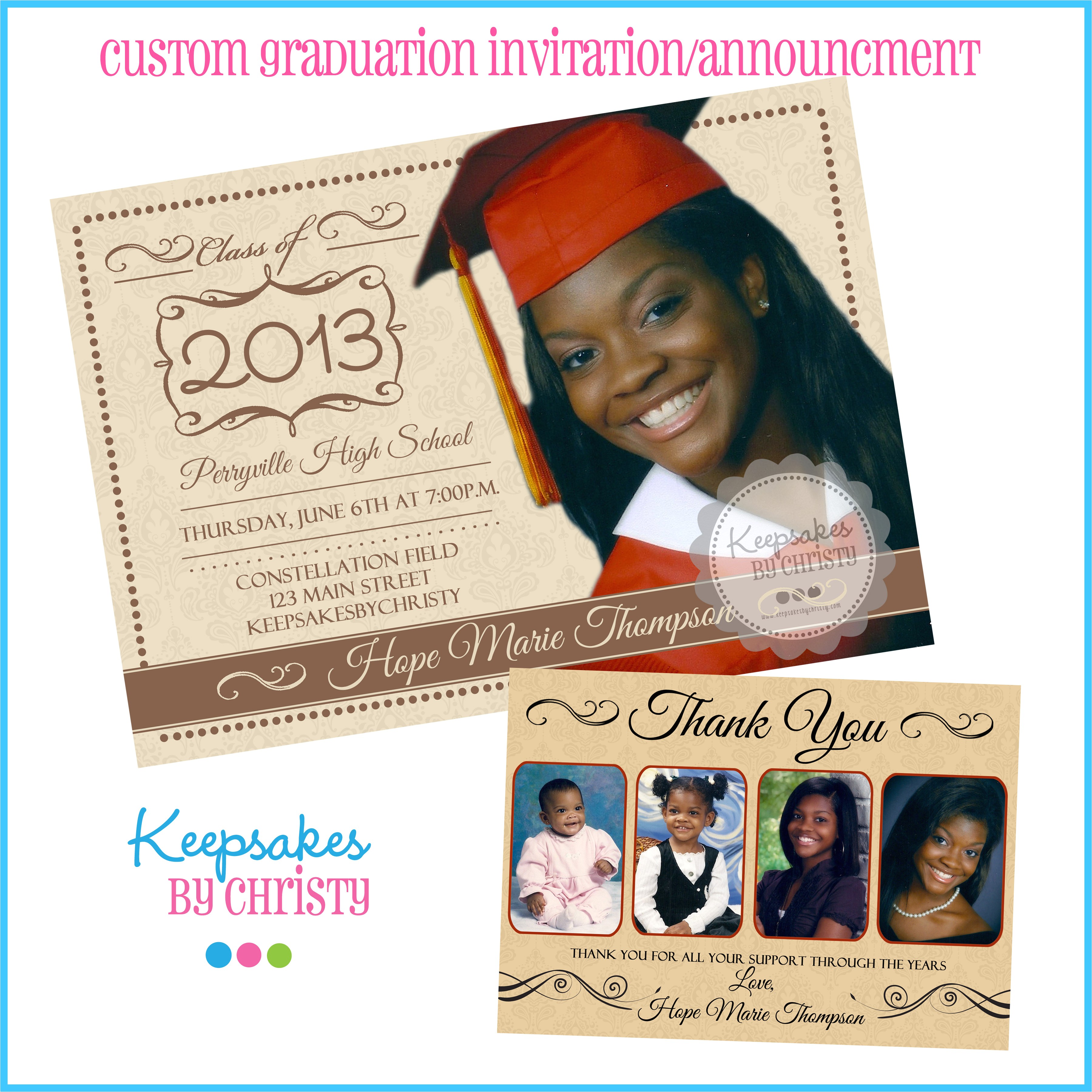 Customize Graduation Invitations Personalized Graduation Invitations Invitation Librarry
