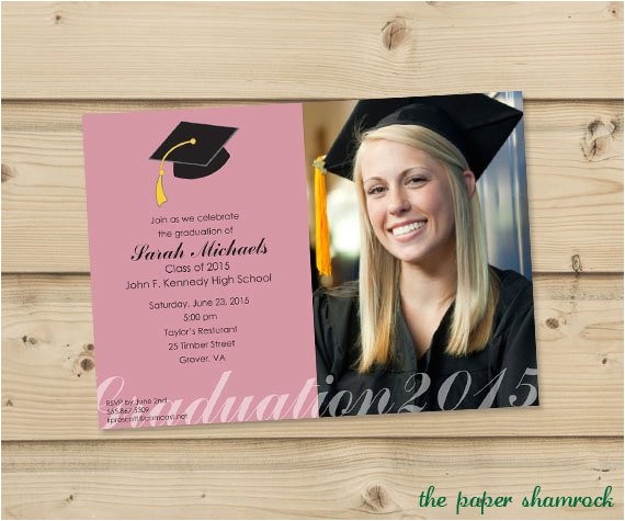 Cvs Graduation Party Invitations Photo Graduation Invitation High School by thepapershamrock Cvs Graduation Party Invitations Photo Graduation Invitation High School by thepapershamrock