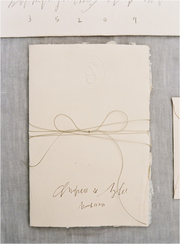 Deckle Edge Paper Wedding Invitations A Delicate Tuscan Inspired Outdoor Wedding once Wed
