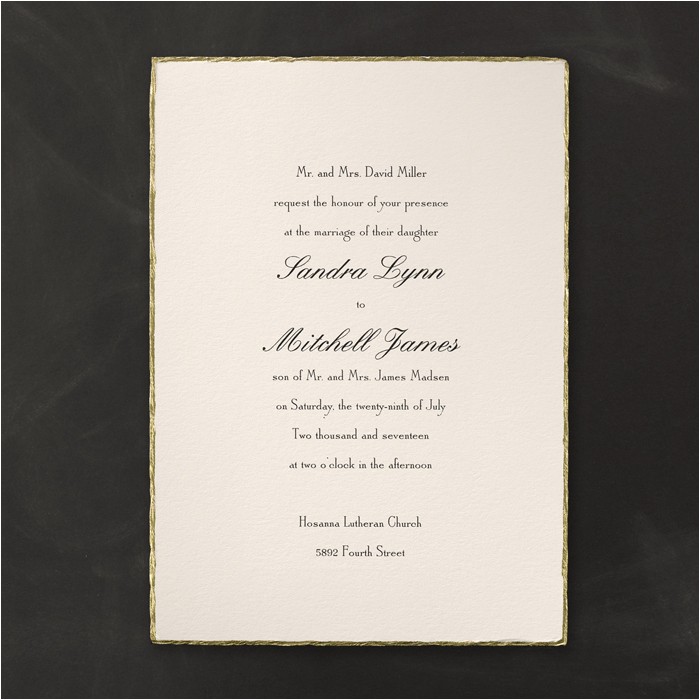 Deckle Edge Paper Wedding Invitations Deckle Edge Invitations Little Flamingo