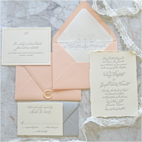 Deckle Edge Paper Wedding Invitations Deckle Edge Wedding Invitations Cobypic Com