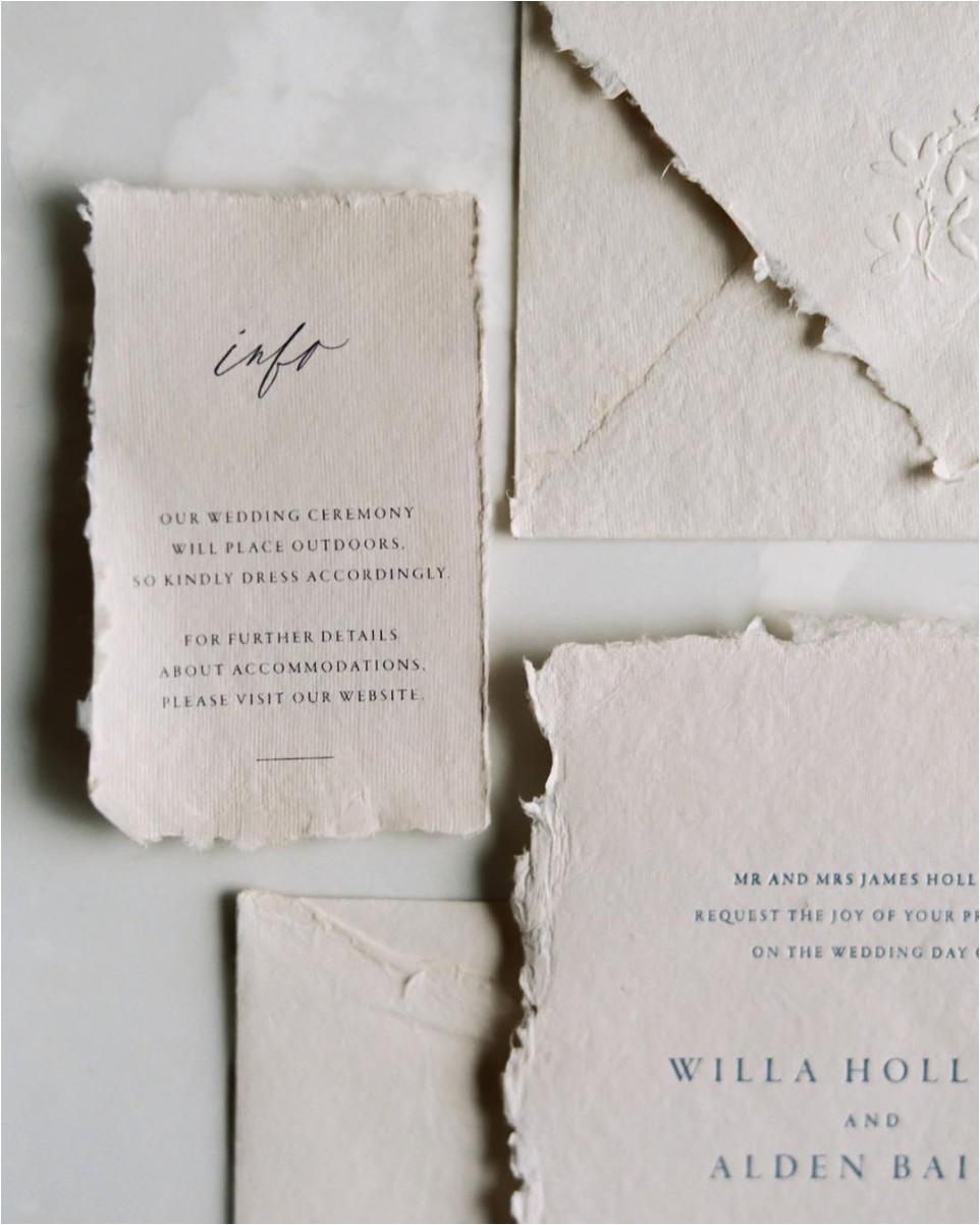 Deckle Edge Paper Wedding Invitations where to Find Handmade Deckle Edge Paper