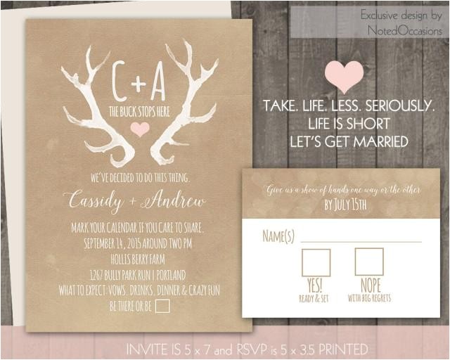 Deer Antler Wedding Invitations Deer Antlers Rustic Wedding Invitation Set Casual 2461380 Deer Antler Wedding Invitations Deer Antlers Rustic Wedding Invitation Set Casual 2461380