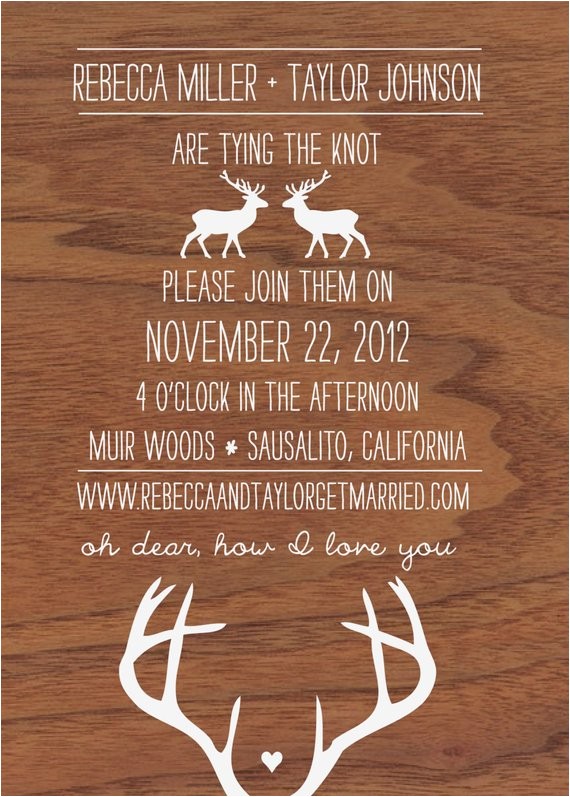 Deer Antler Wedding Invitations Items Similar to Oh Dear Deer Woodgrain and Antler Deer Antler Wedding Invitations Items Similar to Oh Dear Deer Woodgrain and Antler