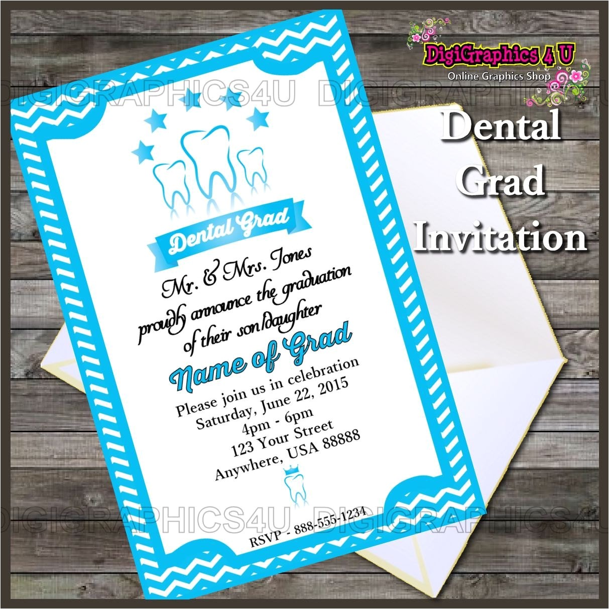 Dental Graduation Invitations Dental Graduation Party Invitation Printable Digital File
