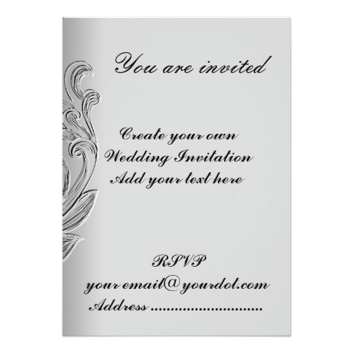 Designing Your Own Wedding Invitations Create Your Own Wedding Invitation Zazzle