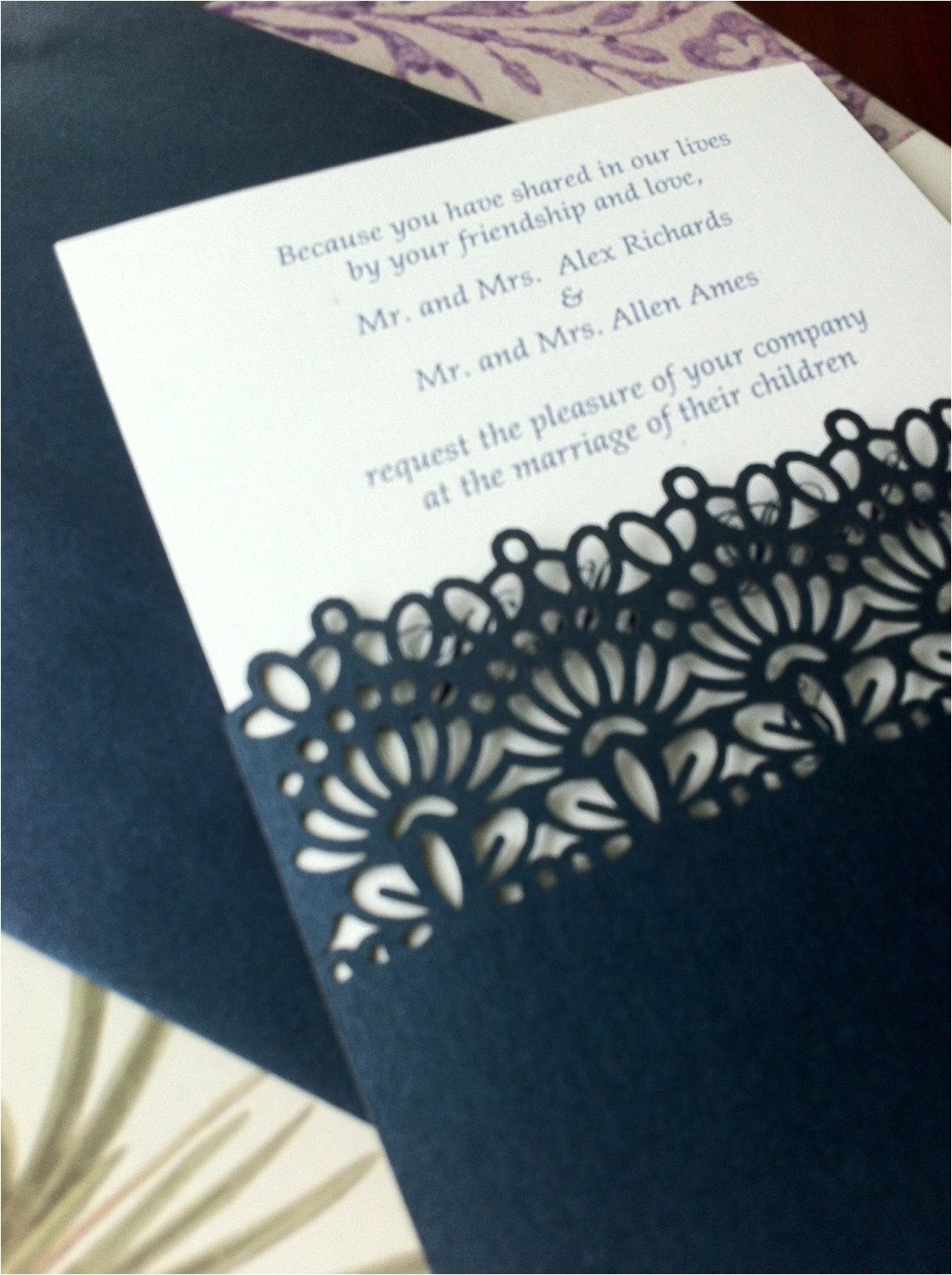 Die Cut Wedding Invites Laser Cut Wedding Invitations Die Cut Wedding Invitations