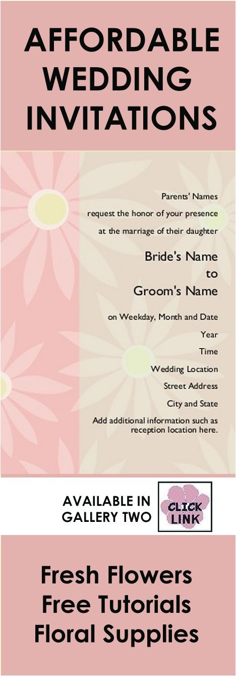 Discounted Wedding Invitations Cheap Wedding Invitation