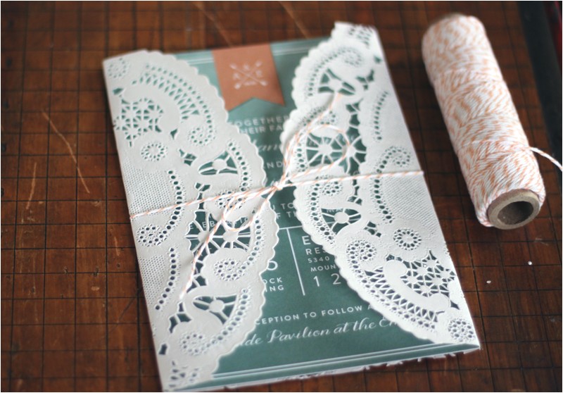 Diy Wedding Invitations with Lace Oh What Love Diy A Lace Doily Wedding Invitation Sleeve Diy Wedding Invitations with Lace Oh What Love Diy A Lace Doily Wedding Invitation Sleeve