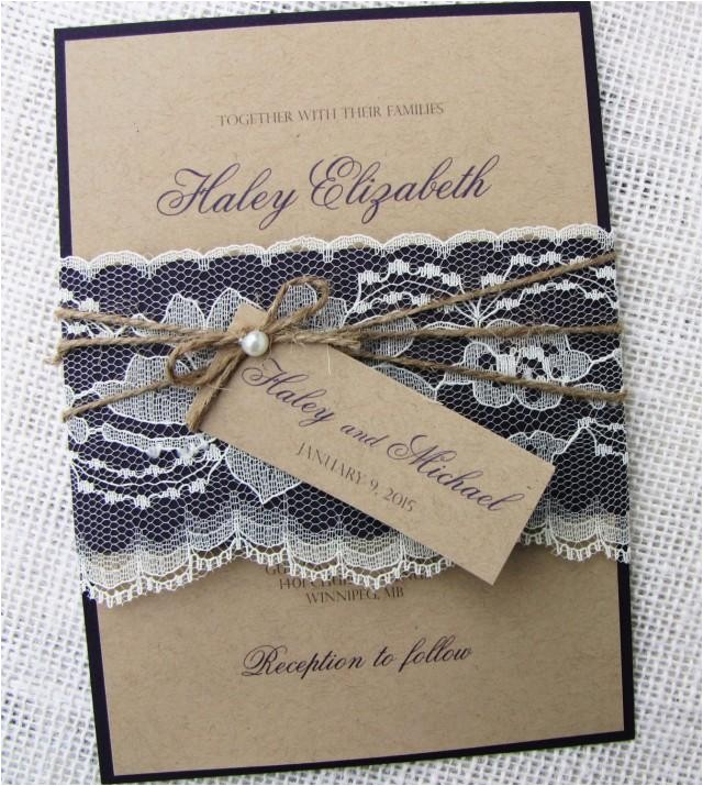 Diy Wedding Invitations with Lace Rustic Wedding Invitation Lace Wedding Invitation Shabby Diy Wedding Invitations with Lace Rustic Wedding Invitation Lace Wedding Invitation Shabby