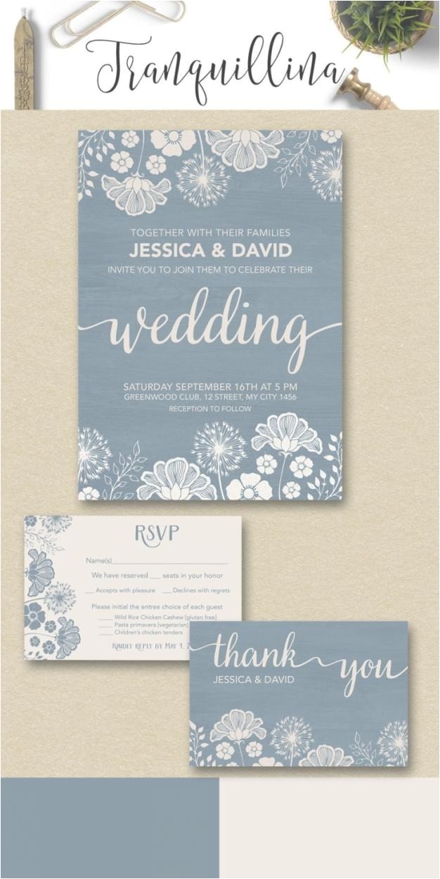Dusty Blue and Cranberry Wedding Invitations Dusty Blue and Cranberry Wedding Invitations Dusty Blue
