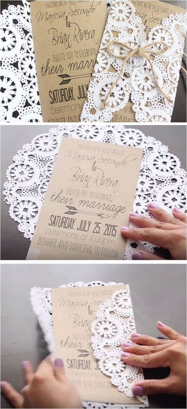 Dyi Wedding Invitations 50 Budget Friendly Rustic Real Wedding Ideas Hative