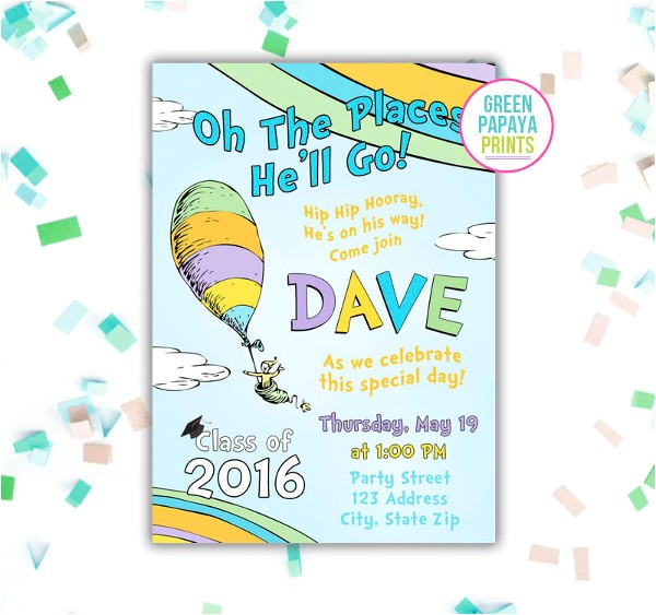 Elementary Graduation Invitations Graduation Party Invitations 8 Design Template Sample