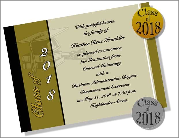 Examples Of College Graduation Invitations Examples Of Graduation Announcements Quotes Quotesgram