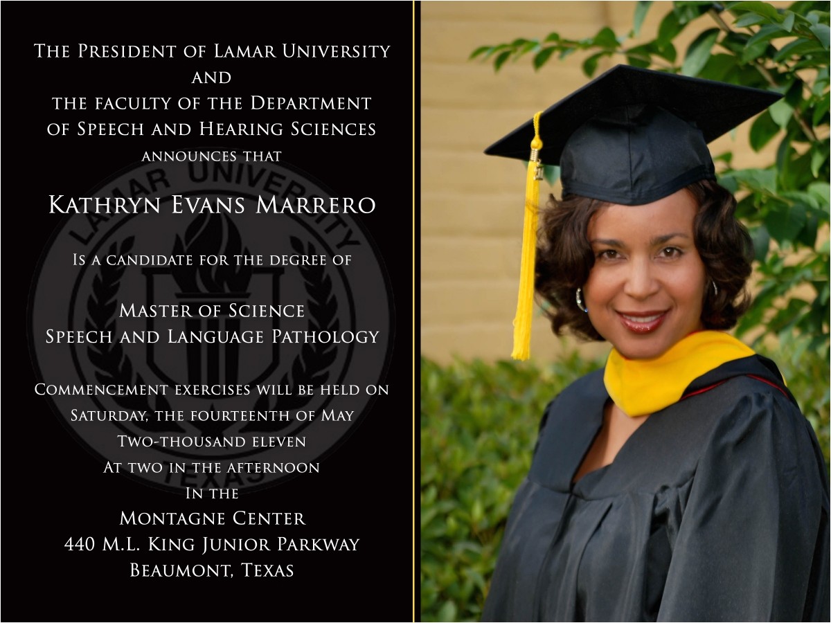 Examples Of College Graduation Invitations Invitation Graduation Templates