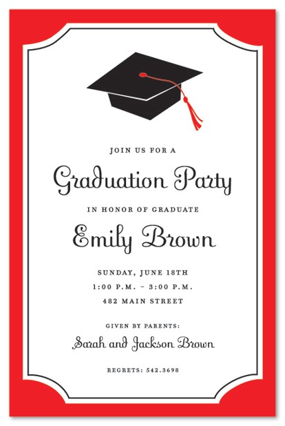 Examples Of Graduation Party Invitations Graduation Party Invitations Party Ideas