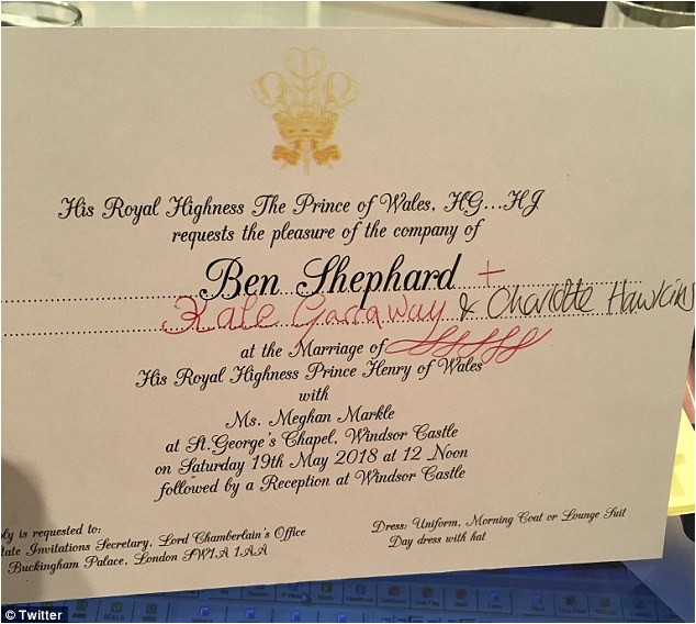 Fake Wedding Invitations Good Morning Britain 39 S Ben Shephard 39 Has An Invite to