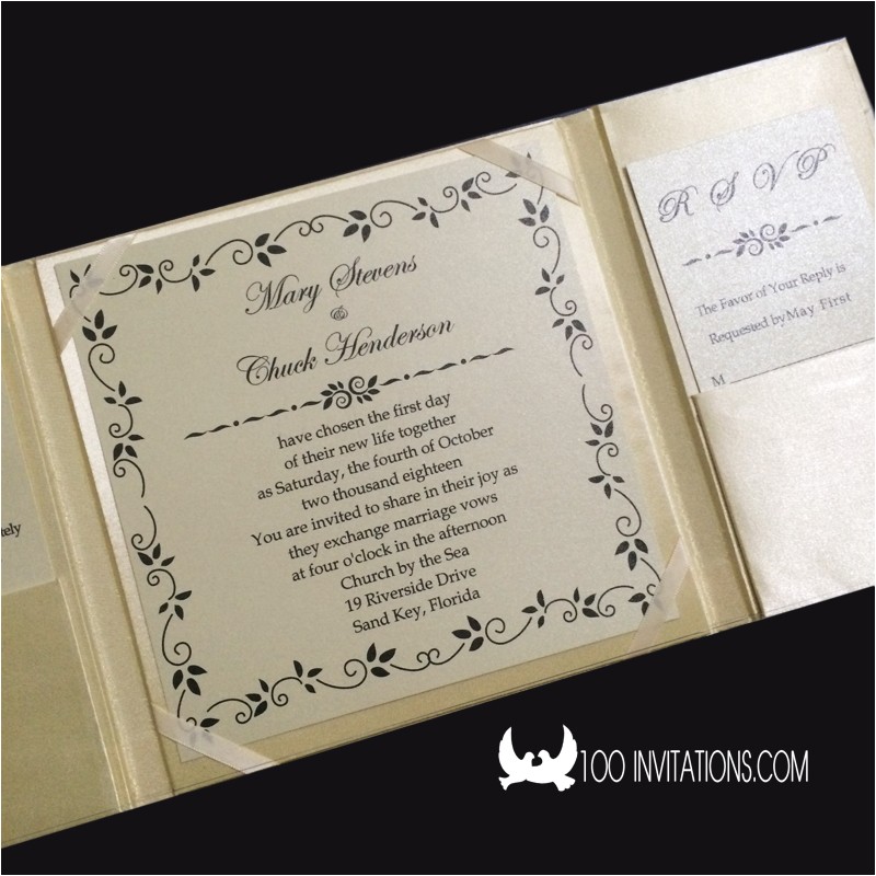 Fake Wedding Invitations Lace Wedding Invitations Free Shipping