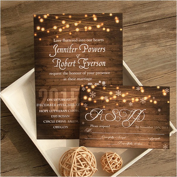 Fall themed Wedding Invitations Cheap Cheap Rustic Wooden String Light Mason Jar Fall Wedding