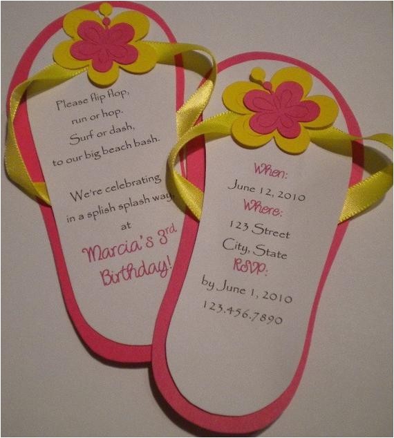 Flip Flop Wedding Invitations Items Similar to Flip Flop Invitations Beach Party