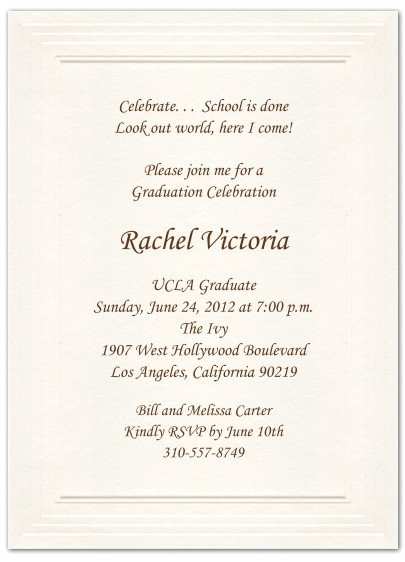 Formal College Graduation Invitations Graduation Invitation Templates formal Graduation