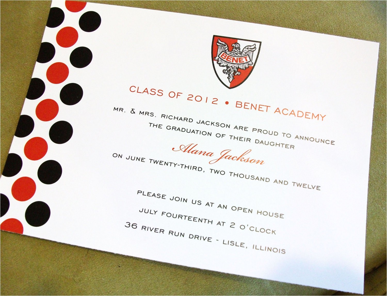 Formal Graduation Invitation Wording Graduation Announcements Customized with Your School Colors