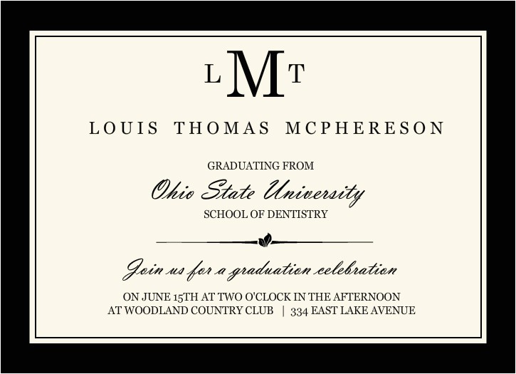 Formal Graduation Invitation Wording Graduation Invitation Templates formal Graduation