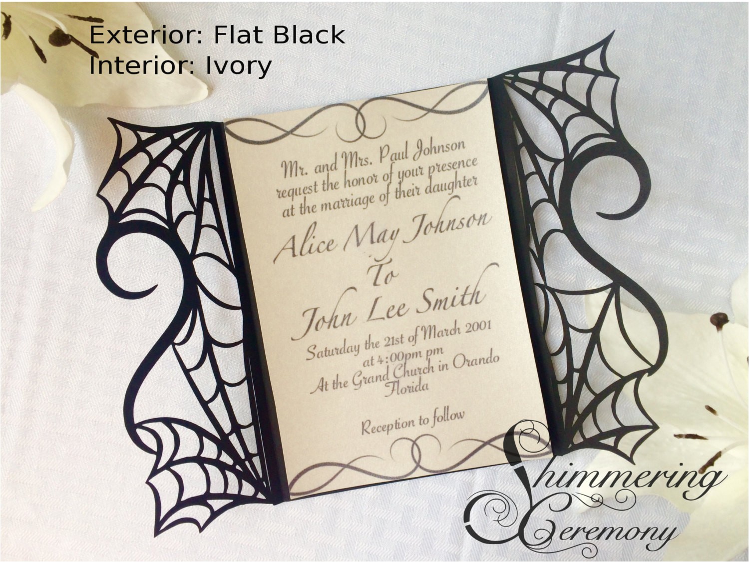 Free Gothic Wedding Invitation Templates Gothic Spider Web Gate Invitation Shimmering Ceremony Free Gothic Wedding Invitation Templates Gothic Spider Web Gate Invitation Shimmering Ceremony