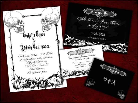 Free Gothic Wedding Invitation Templates Halloween Wedding Invitation 19 Psd Jpg format Free Gothic Wedding Invitation Templates Halloween Wedding Invitation 19 Psd Jpg format