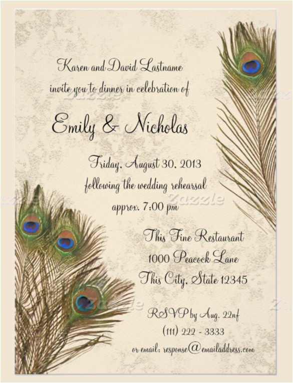 Free Peacock Wedding Invitation Templates 23 Peacock Wedding Invitation Templates Free Sample