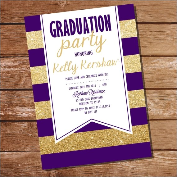 Free Print at Home Graduation Invitations Purple and Gold Graduation Invitation Gold Graduation Free Print at Home Graduation Invitations Purple and Gold Graduation Invitation Gold Graduation