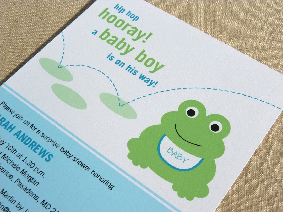 Frog Baby Shower Invites Frog Baby Shower Invitation Printable Baby Shower Invitation