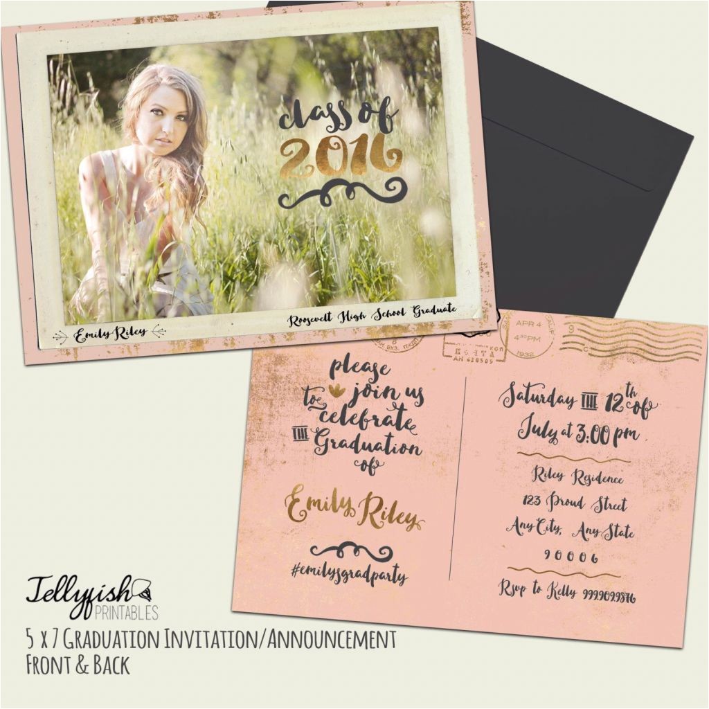 Graduation Announcement Vs Invitation Free Printable Graduation Invitation Templates