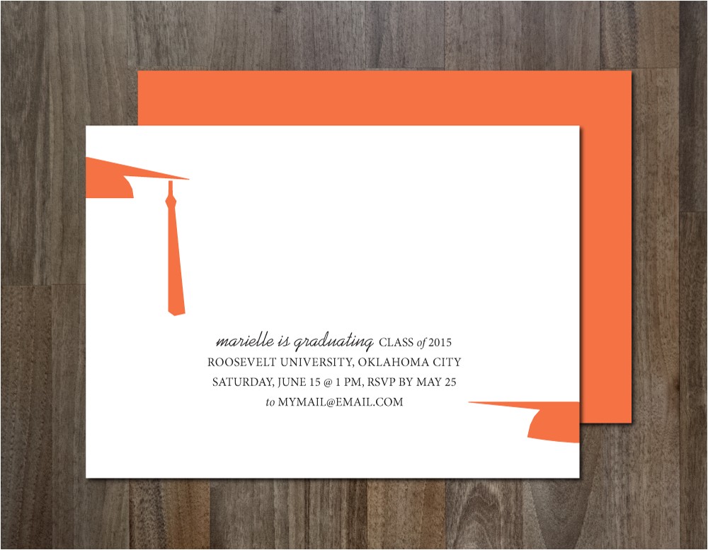 Graduation Cap Invitations Template Good Looking Graduation Announcement Templates