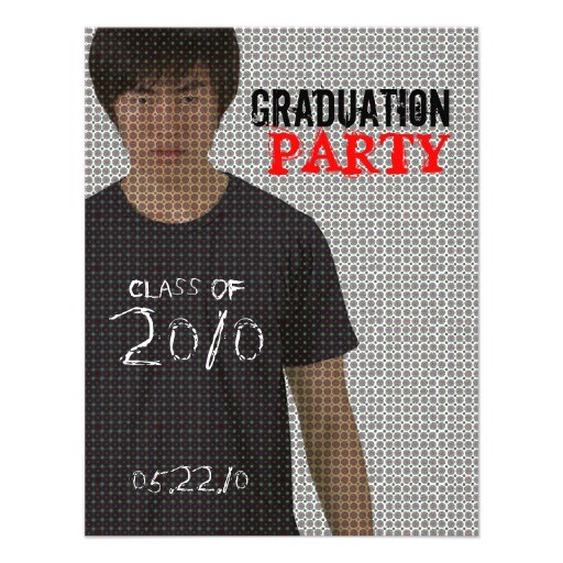 Graduation Inserts Inviting to Party Photo Insert Graduation Party 4 Invitation 4 25 Quot X 5 5