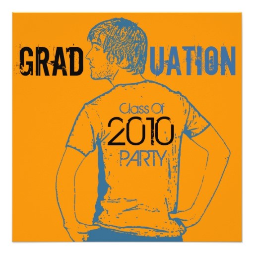 Graduation Inserts Inviting to Party Photo Insert Graduation Party Invitation Boy 2 Zazzle