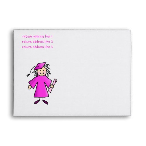 Graduation Invitation Envelopes Graduation Invitation Envelope Zazzle