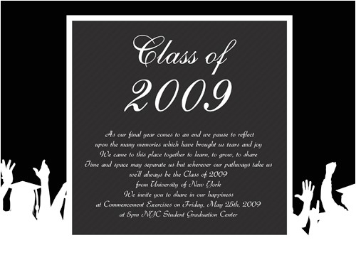 Graduation Invitations No Photo Announcement Wording No Party On Free Graduation