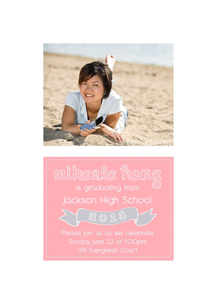 Graduation Invitations No Photo No Photo Graduation Announcements Christopherbathum Co