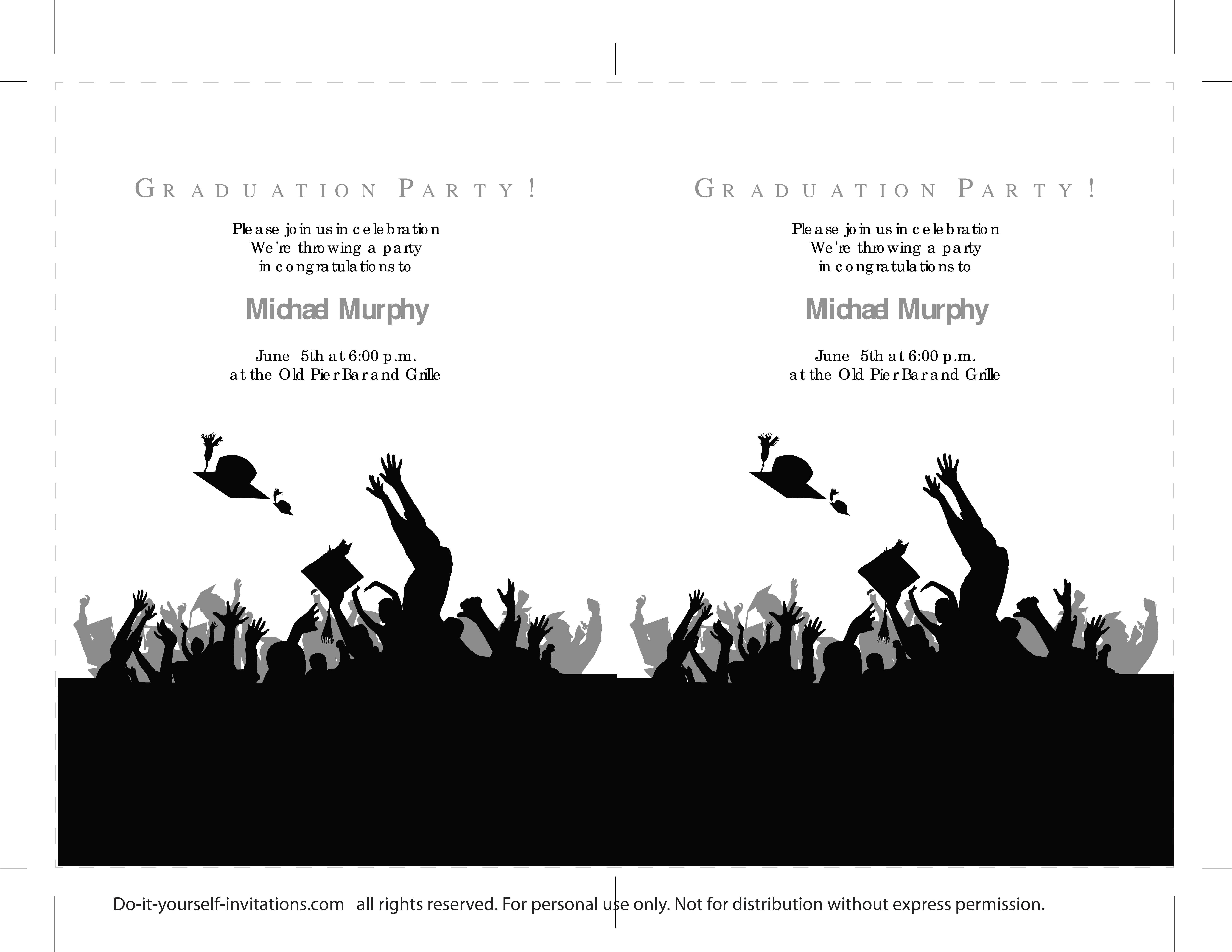 Graduation Invitations Templates 40 Free Graduation Invitation Templates Template Lab
