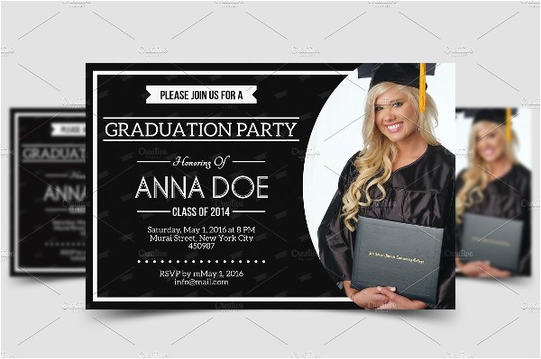 Graduation Invitations with Photos 28 Examples Of Graduation Invitation Design Psd Ai