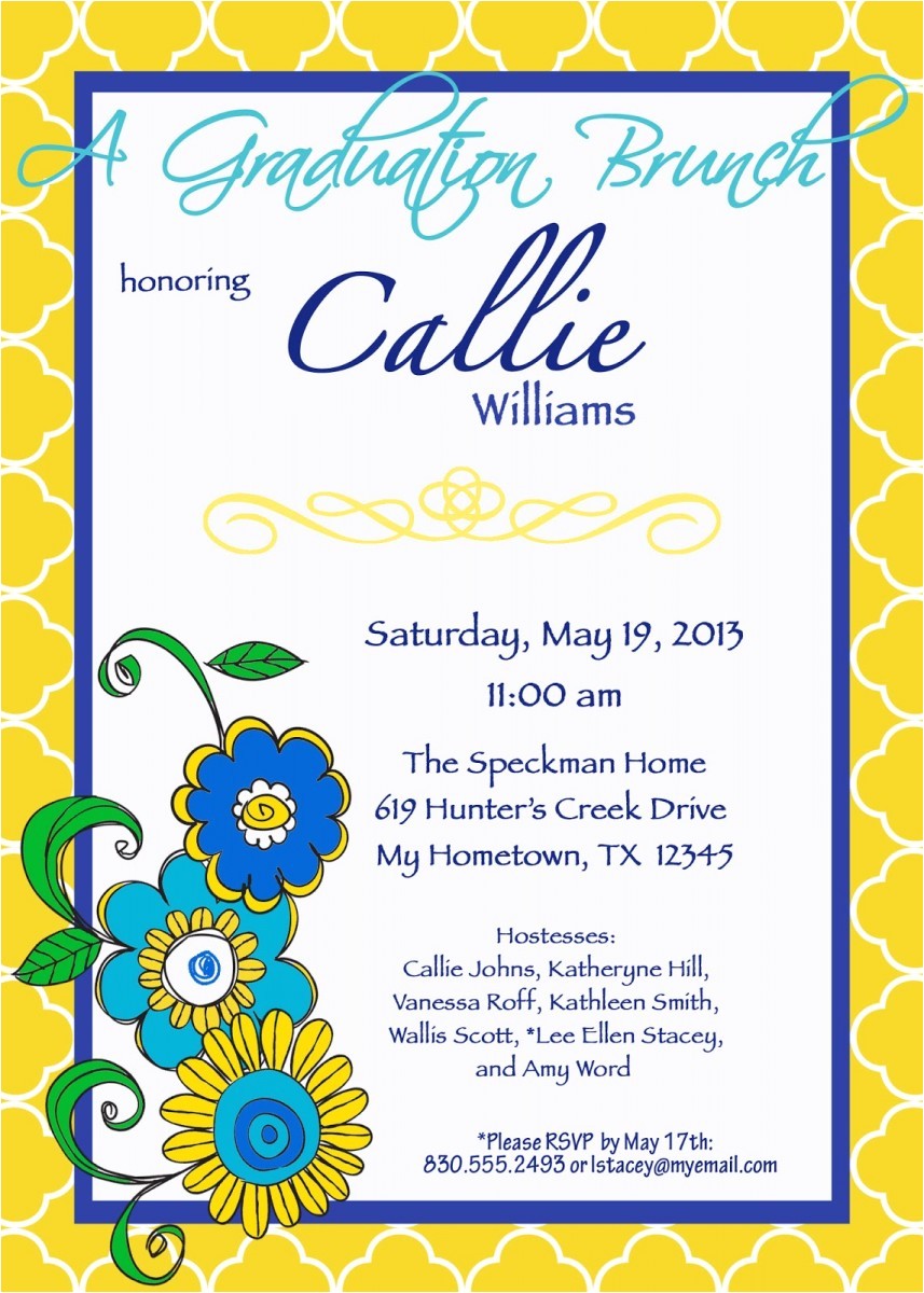 Graduation Lunch Invitation Graduation Luncheon Invitation Oxyline 5757324fbe37