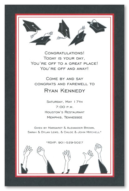 Graduation Lunch Invitation Graduation Open House Invitation Templates Oxsvitation Com